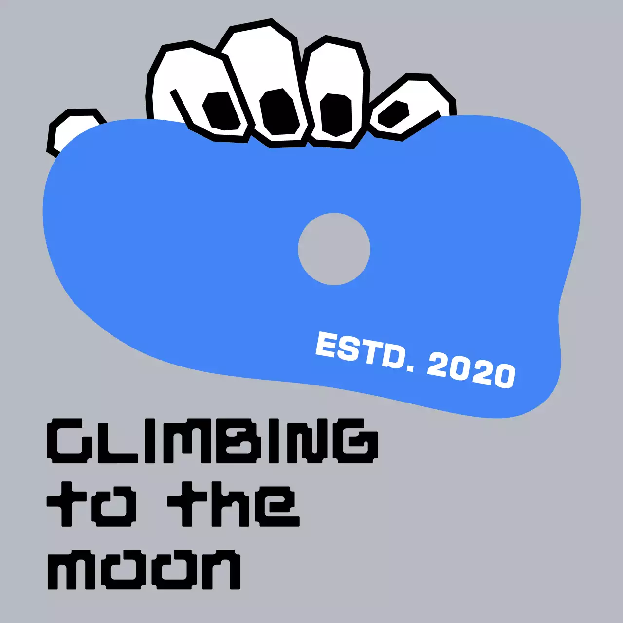 회색 미니멀 클라이밍 의류