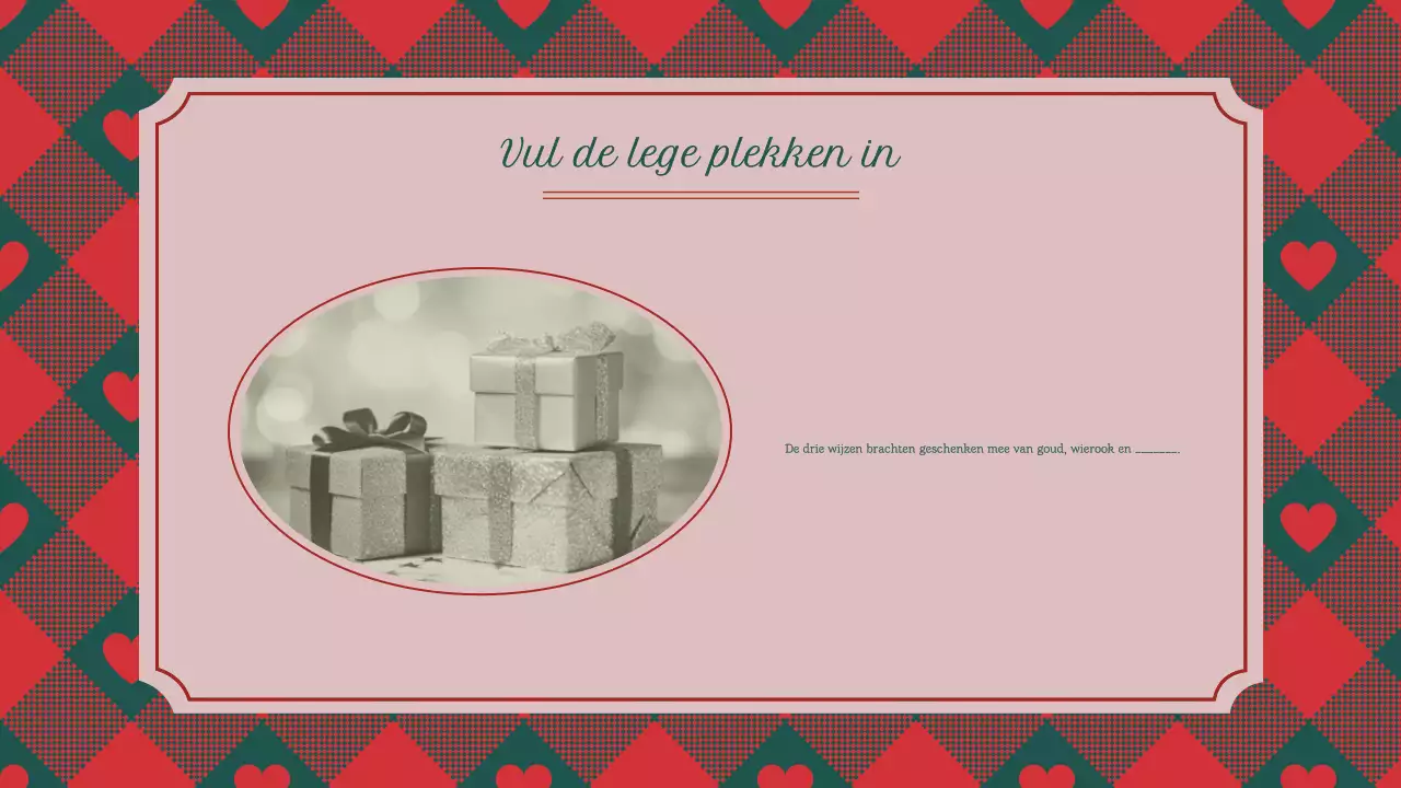 Klassieke Vintage Traditionele Kerstquiz