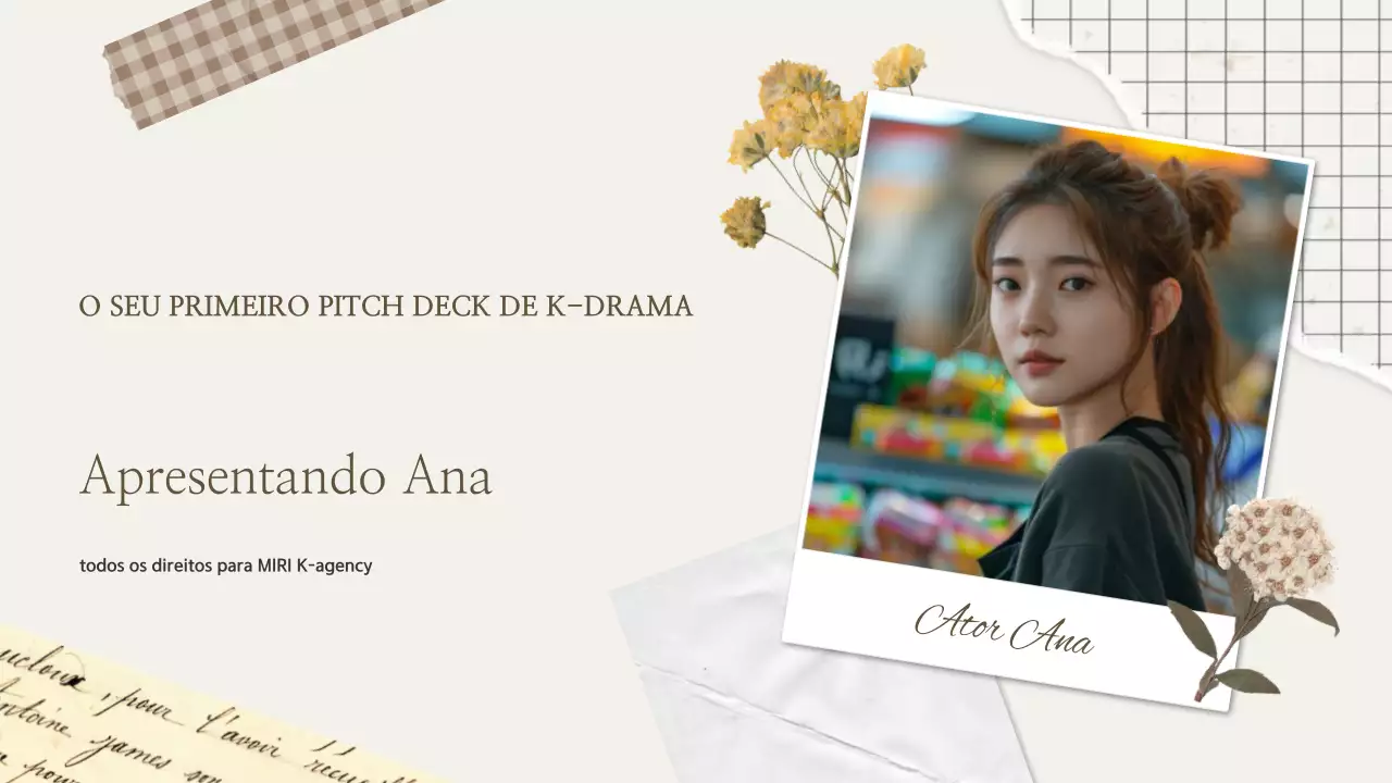 Álbum de recortes estético bege na moda Fandom Ator Atriz K-Drama