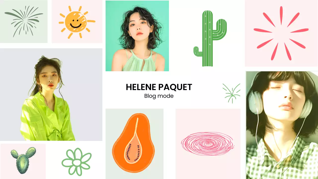 carte de mode tendance verte