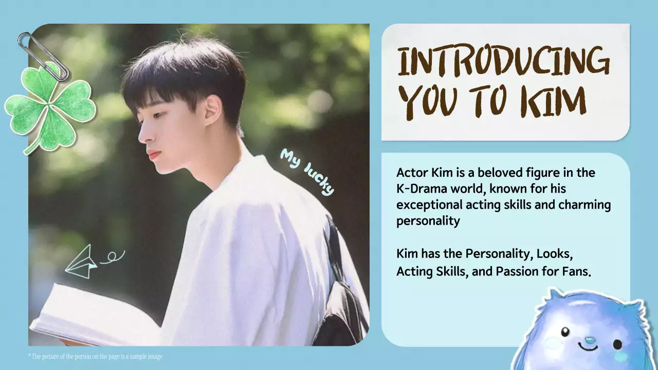 Blue Whimsical K-Drama Pitch Presentation