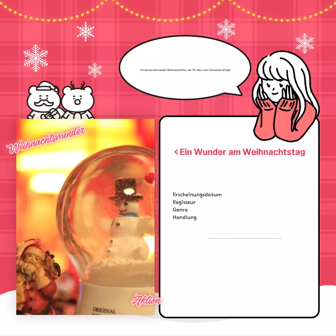 Rote gemütliche Weihnachtsveranstaltungen