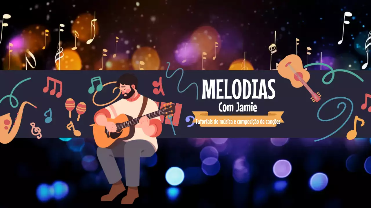música artística roxa tutorial anúncio