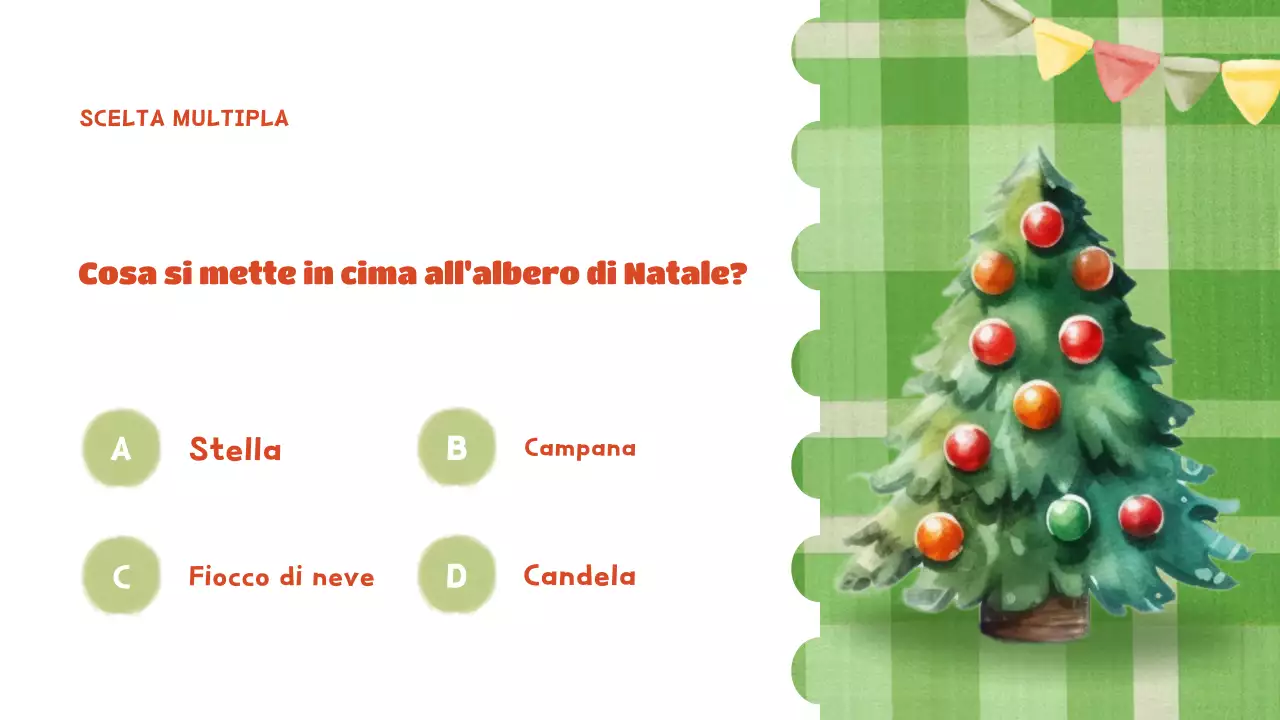 presentazione verde festosa per le vacanze