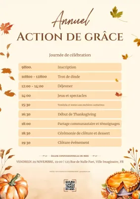 automne chaud action de grâce annuelle