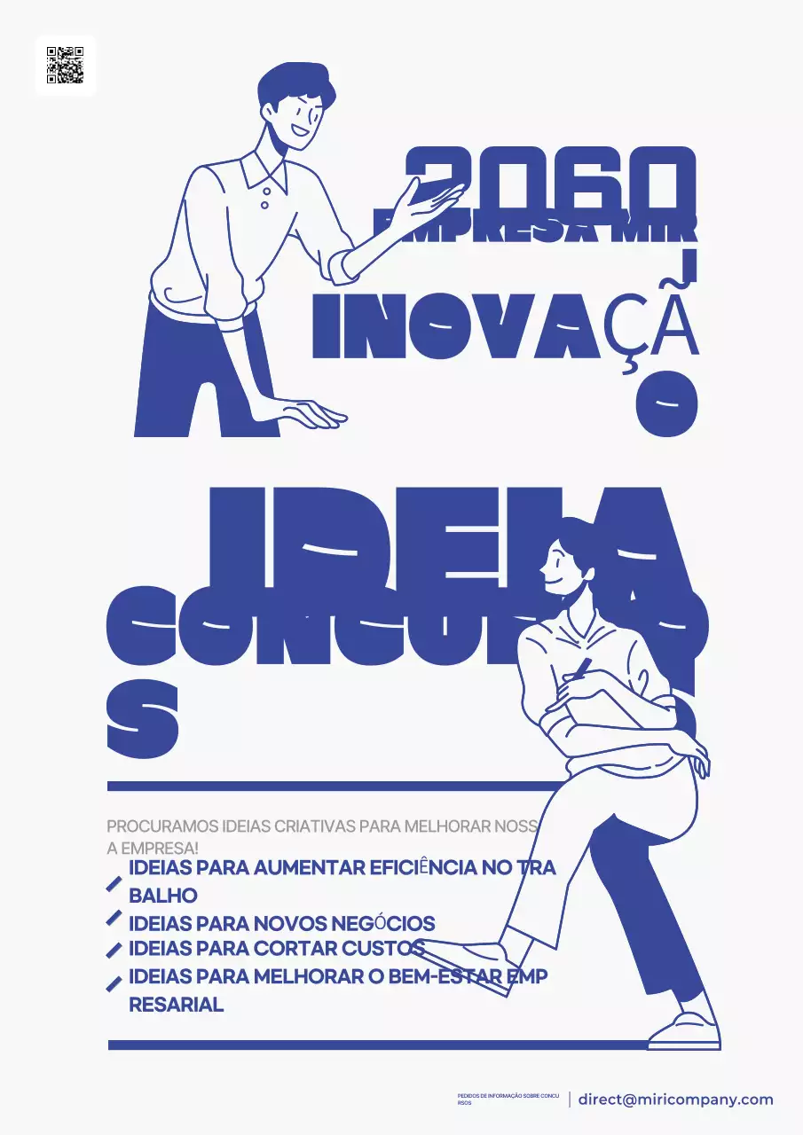 Promover o concurso Blue Modern