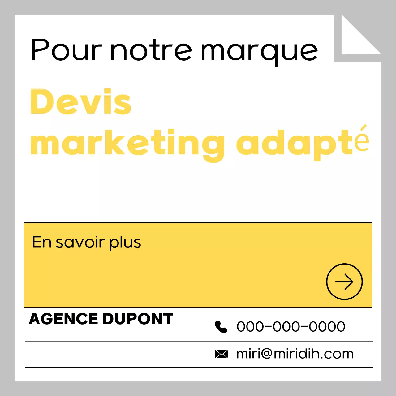 Guide des annonces simples en gris