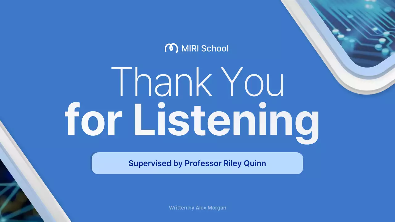 Blue Professional Thesis Guide Presentation