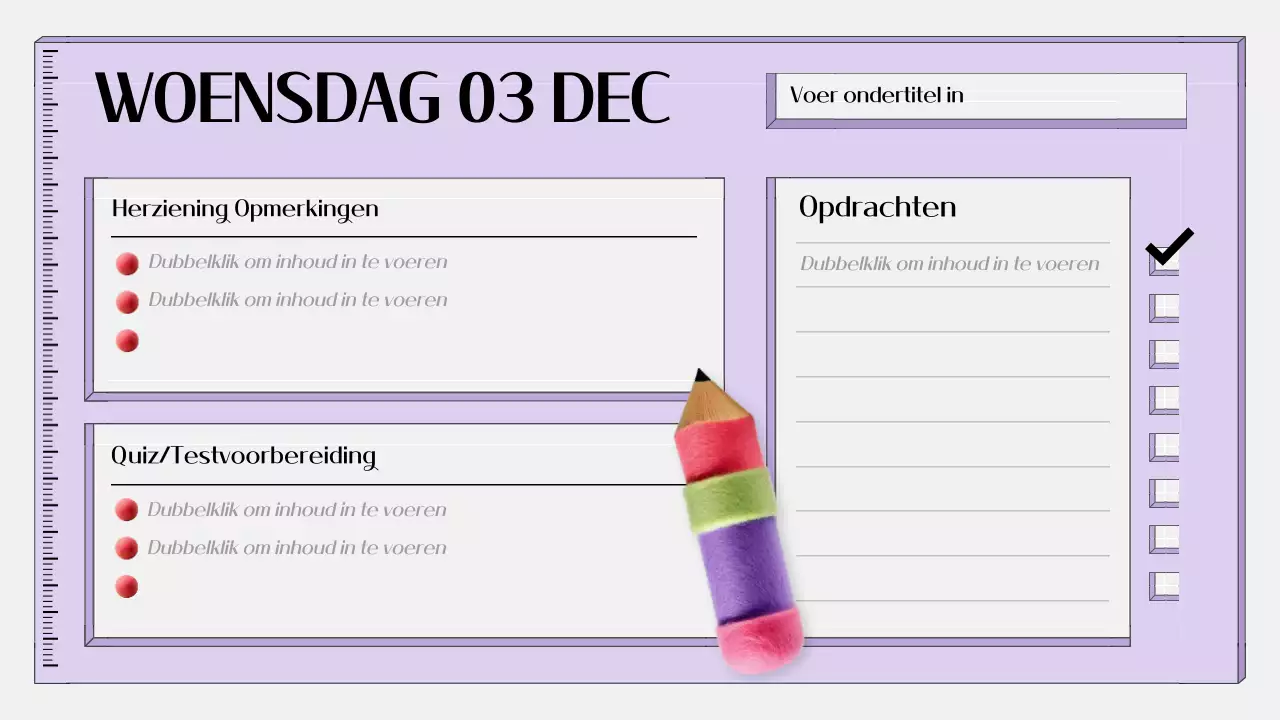 paarse eenvoudige onderwijsagenda