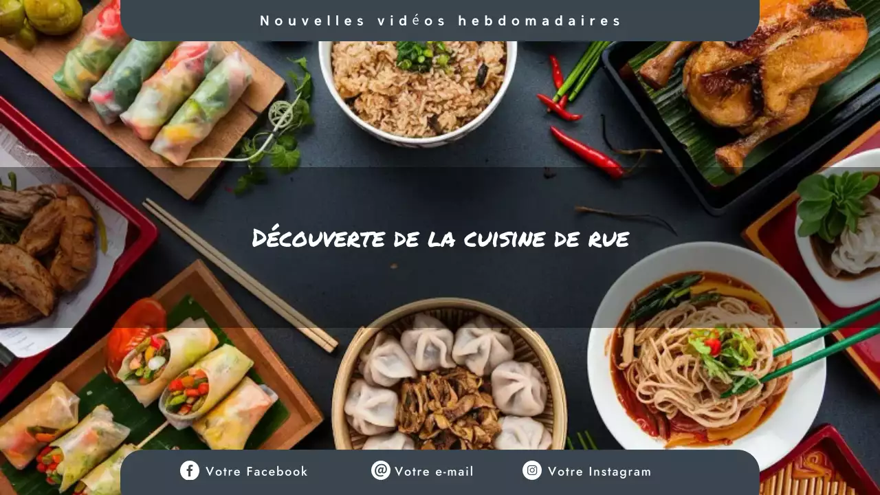 black modern food youtube channel art