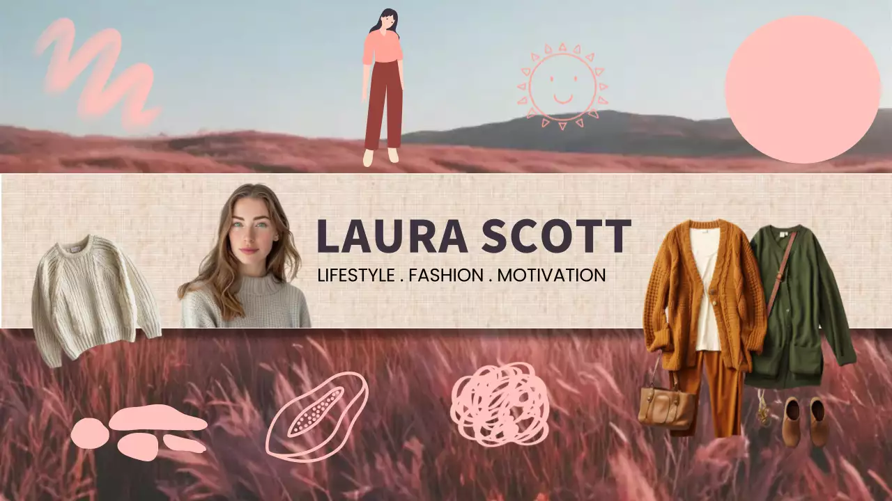 Beige Aesthetic Fashion Promotion YouTube Thumbnail