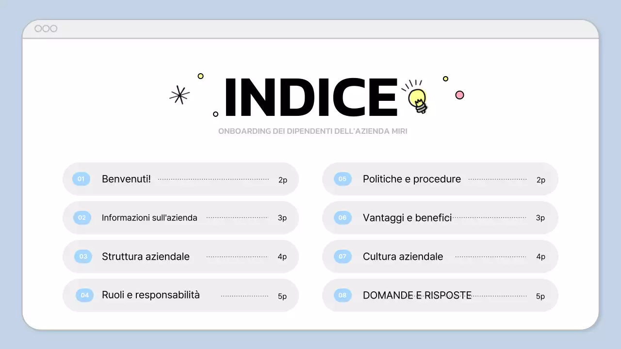 presentazione aziendale moderna blu