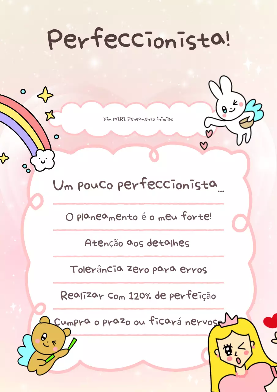 Carta de apresentação cor-de-rosa e gira