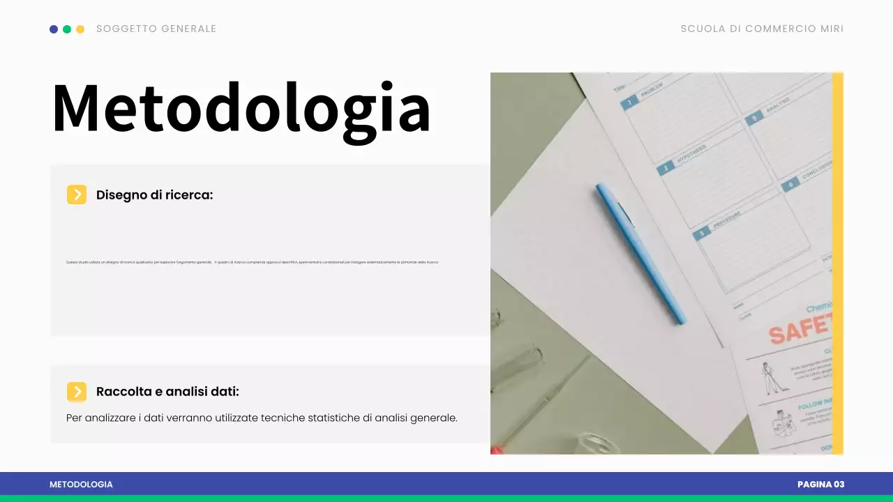 presentazione di tesi moderna blu