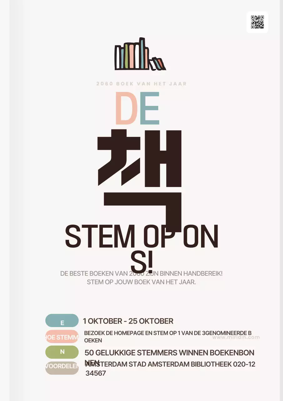 Aankondiging van het Beige Netjes Lezen Event