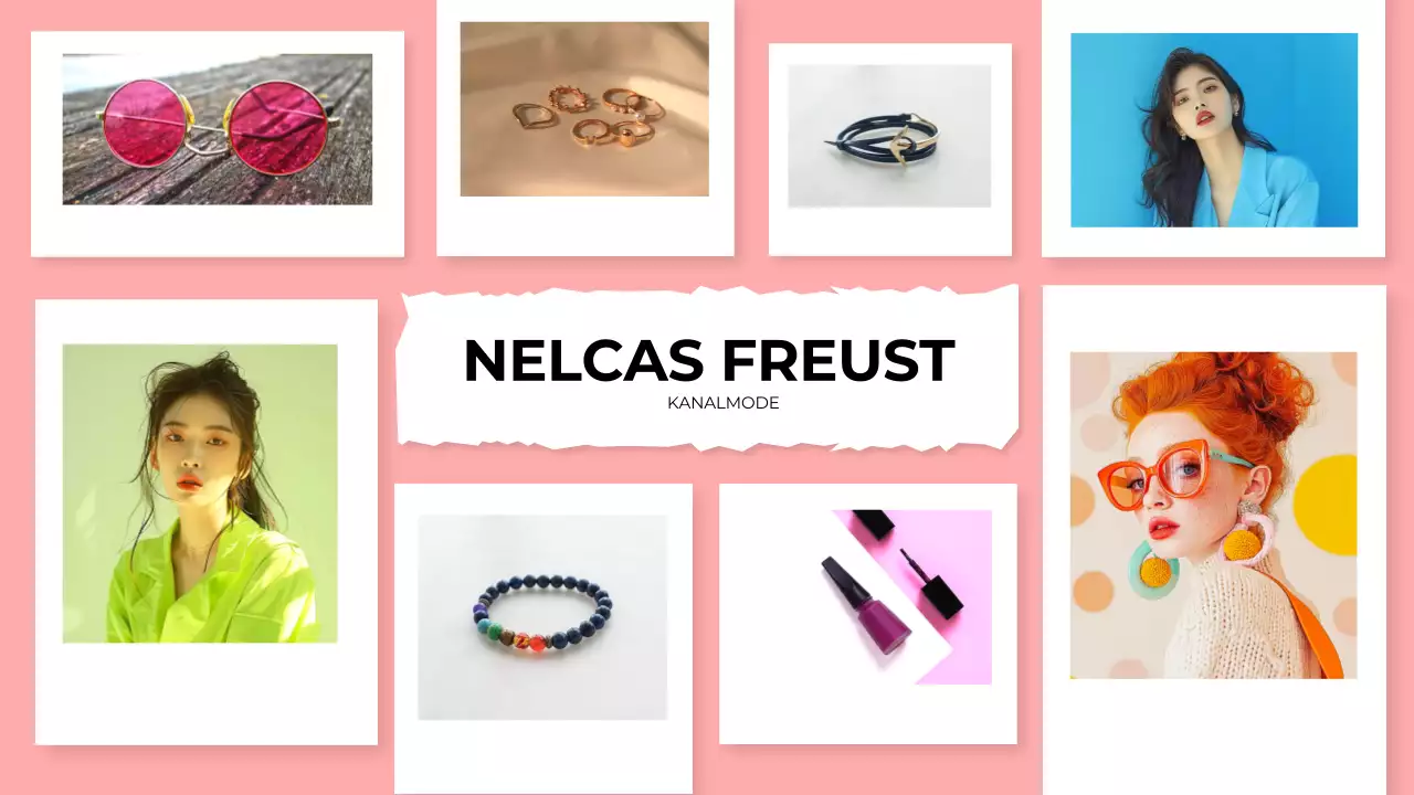 rosa trendige Mode Werbung