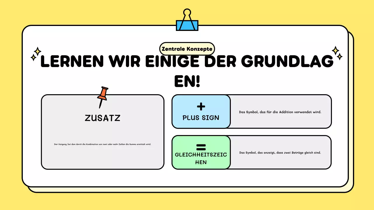 gelbe spielerische bildung Vorlage