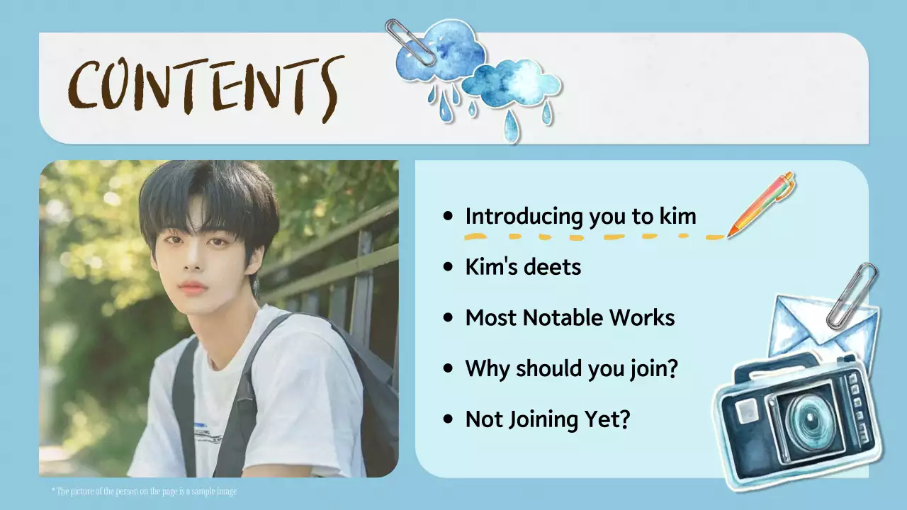 Blue Whimsical K-Drama Pitch Presentation