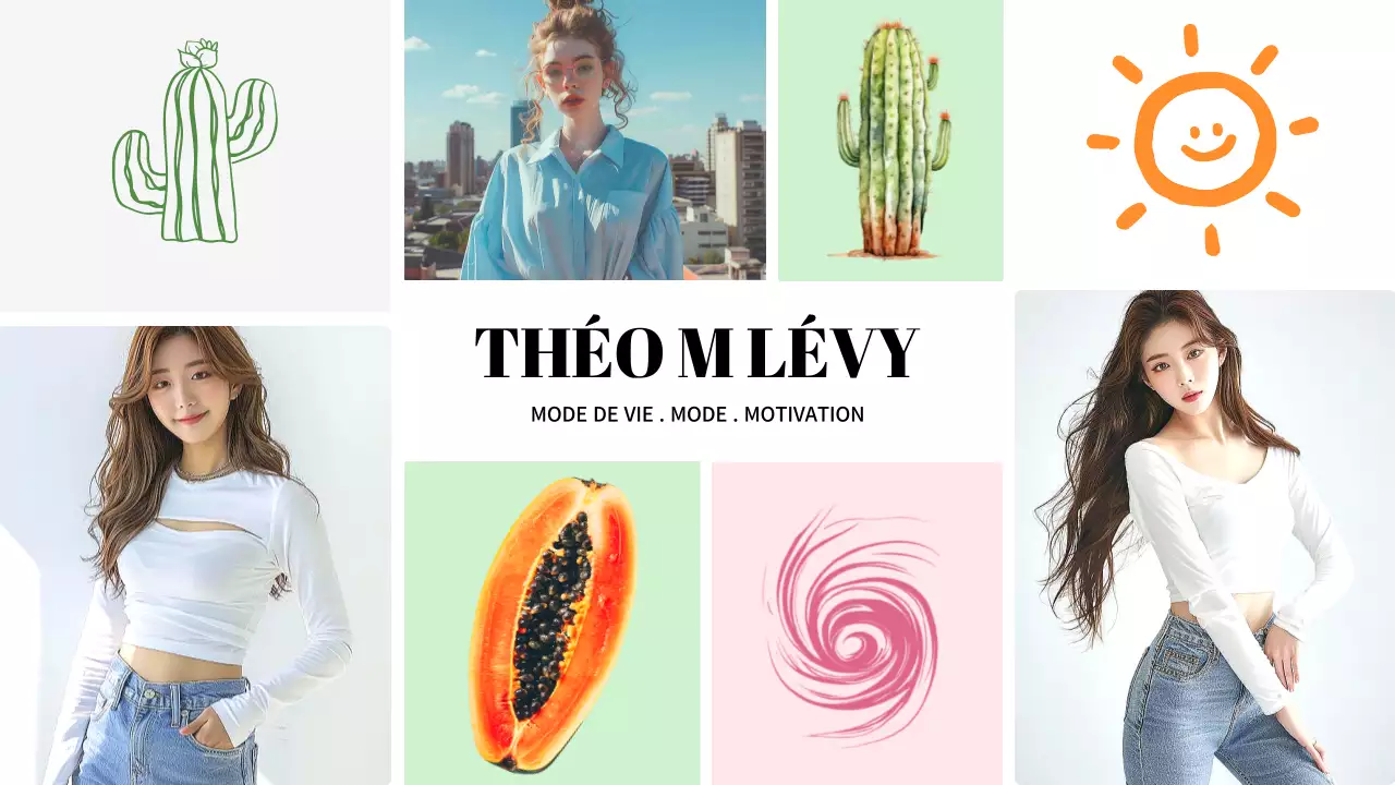 lettre d'information sur un style de vie moderne et coloré