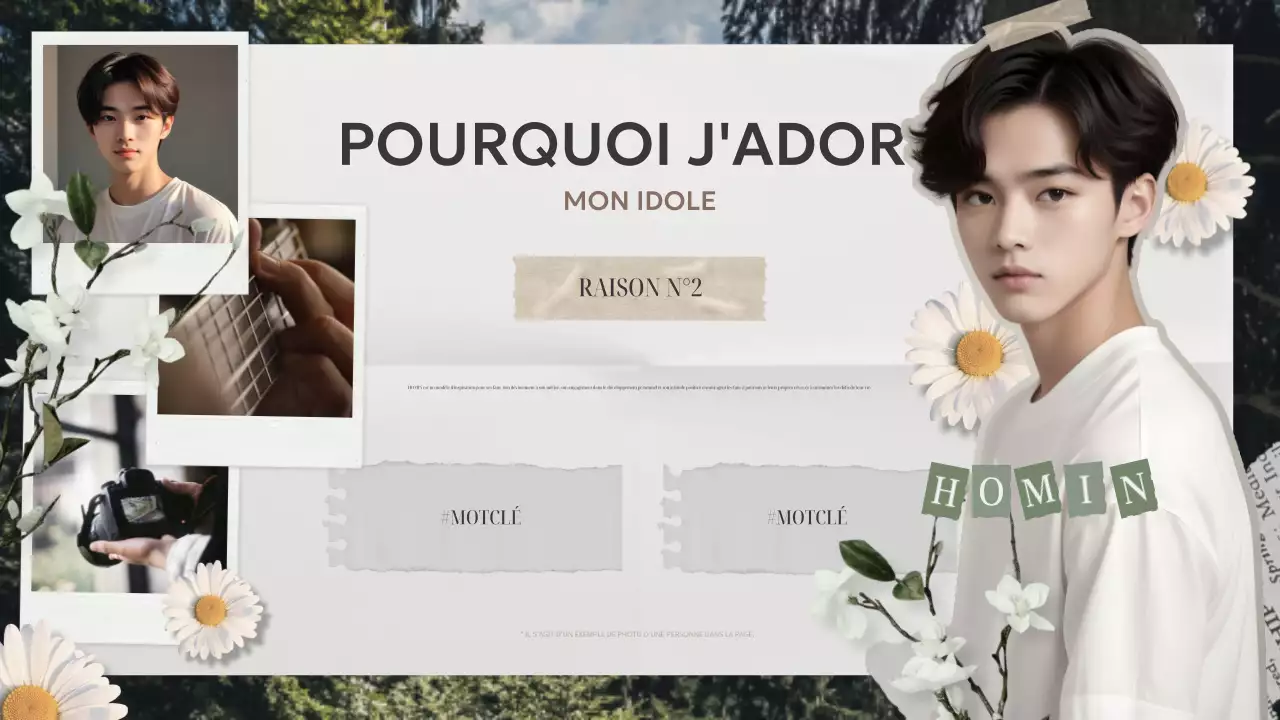 beige vintage idol fandom design