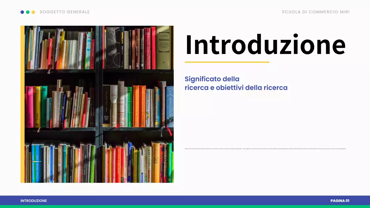 presentazione di tesi moderna blu