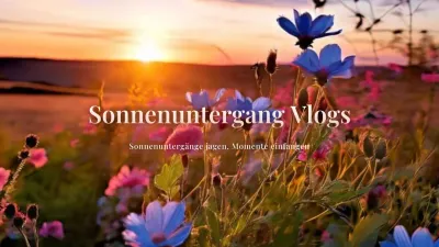 orange ästhetische Natur Vlog