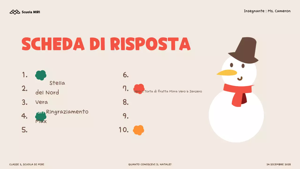 Quiz illustrativi sul Natale per bambini e studenti