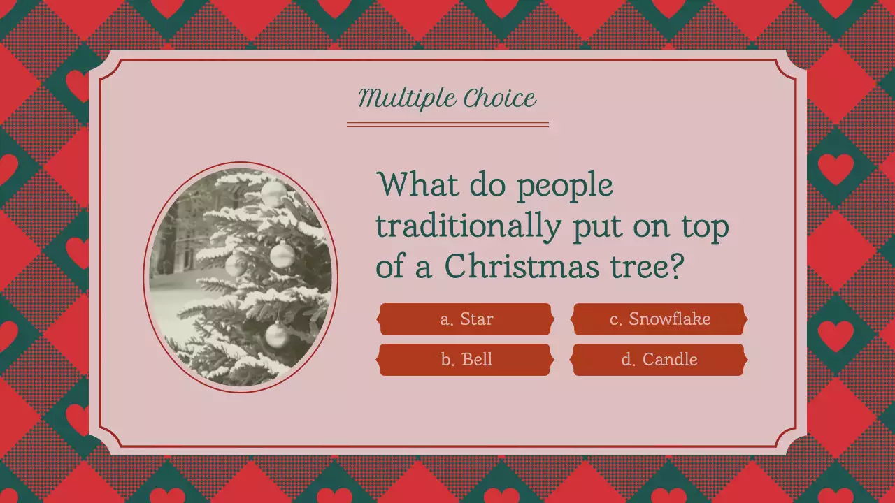 Red Traditional Christmas Event Presentation