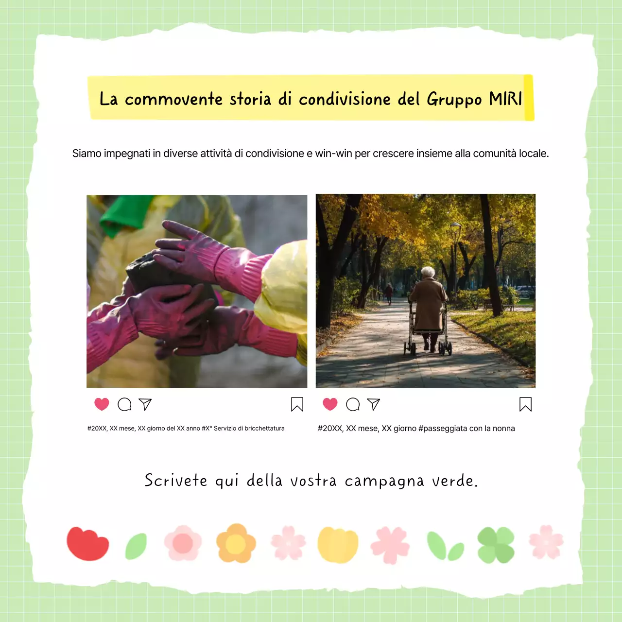 Campagna annuale di contributi sociali semplici