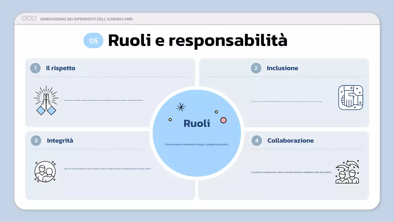 presentazione aziendale moderna blu