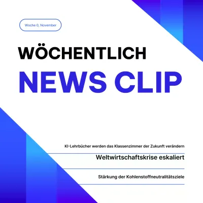 Blaue moderne Nachrichtenübermittlung