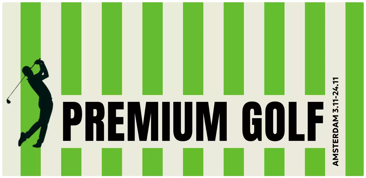 Groene moderne golfevenementen