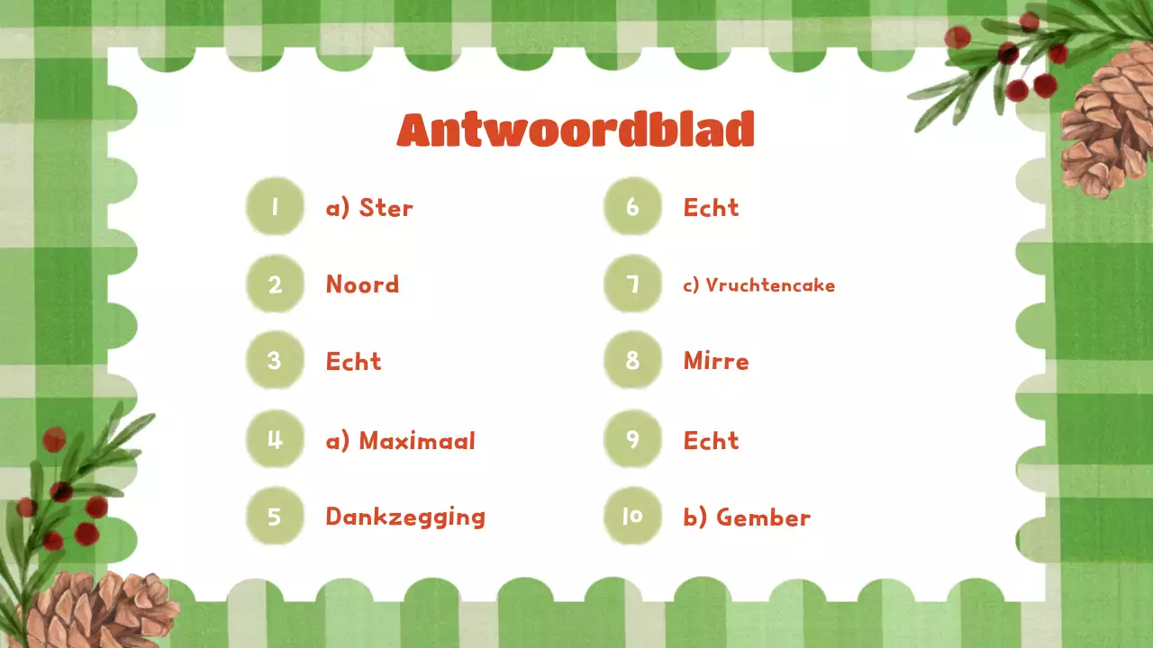 groene feestelijke vakantiepresentatie