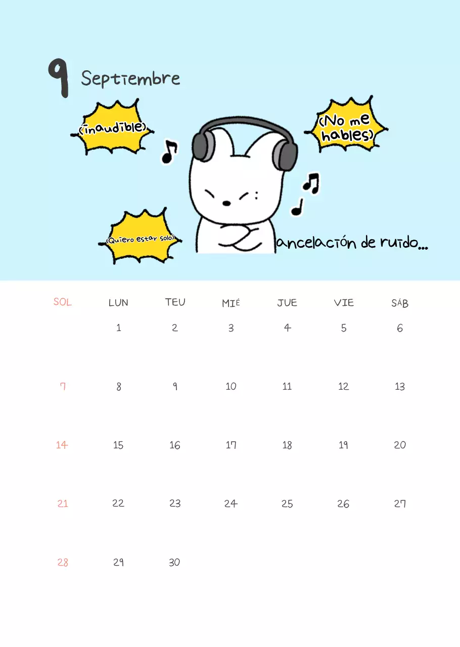 Calendario apretado amarillo Simple Office Worker