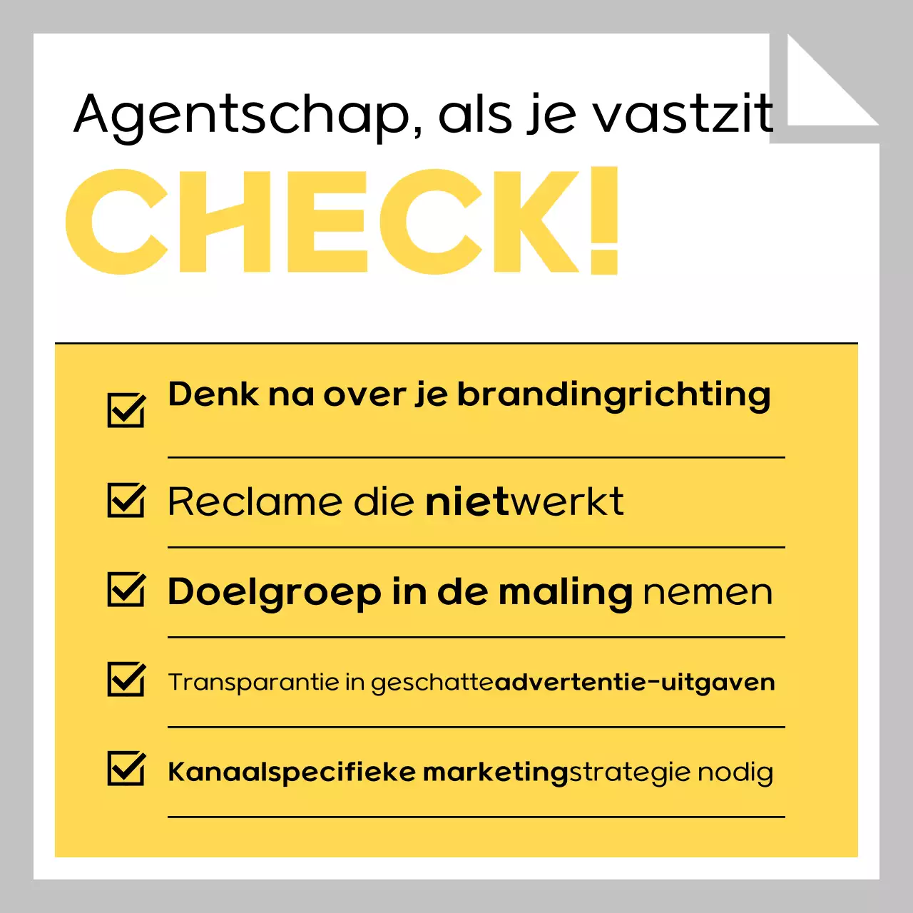 Grijze eenvoudige advertentiegids