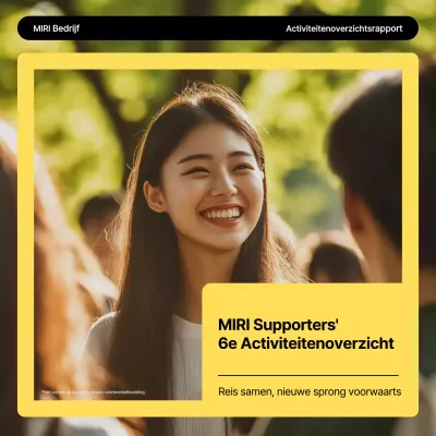 Geel modern activiteitenoverzichtsrapport