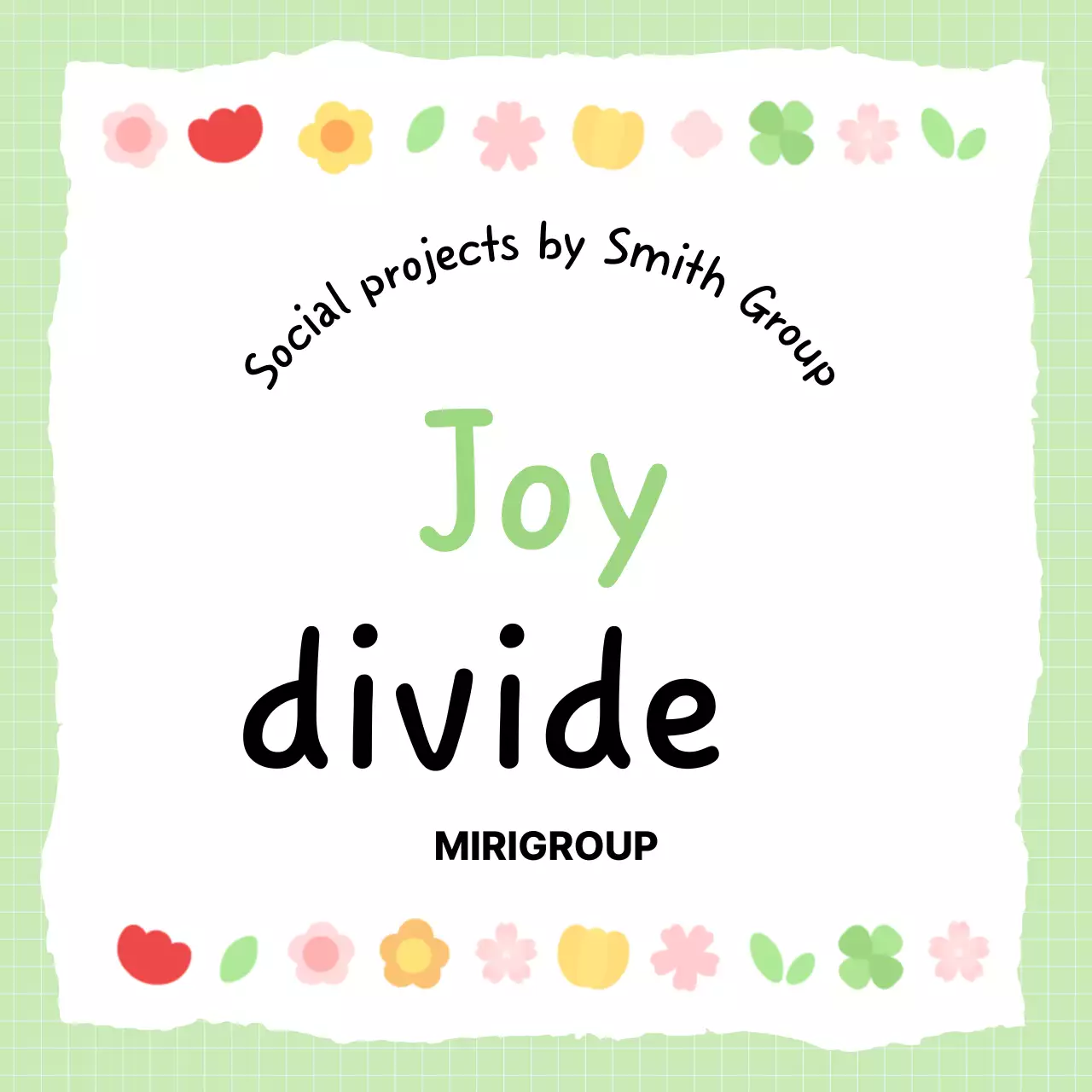 Anúncio do Projeto Social Floral Verde Carrossel do Instagram