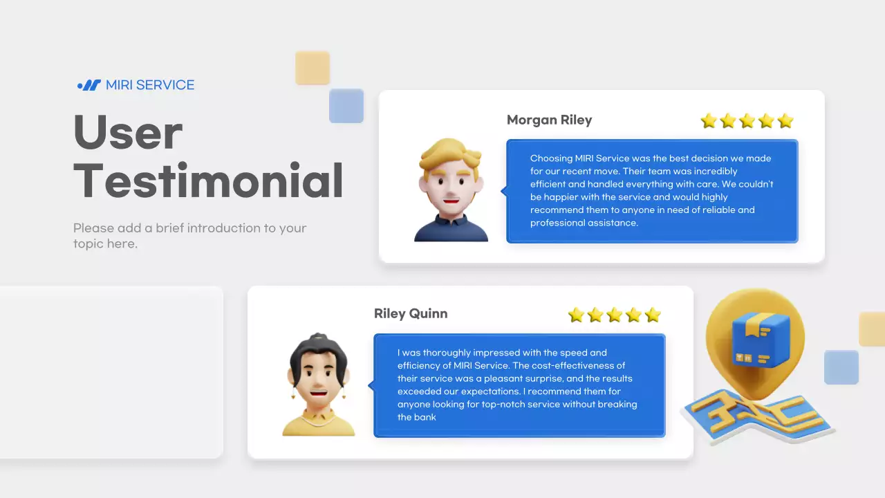 Blue Modern Delivery Presentation