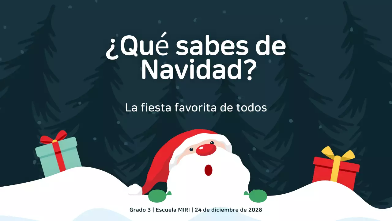 presentación creativa de un evento festivo