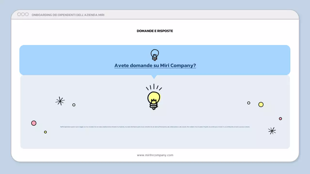 presentazione aziendale moderna blu