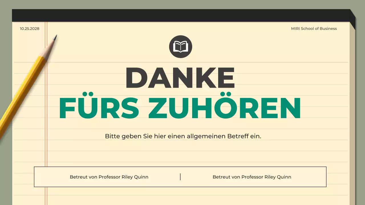 Grüner Leitfaden für moderne Abschlussarbeiten