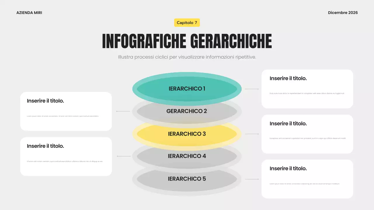 modello di infografica moderna grigia