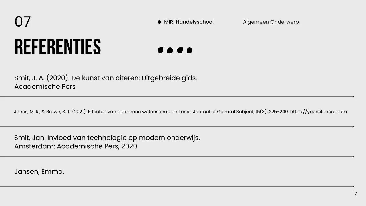Zwart-wit Minimal Thesis Publiciteit
