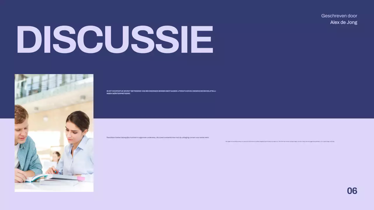 paarse minimalistische scriptiepresentatie