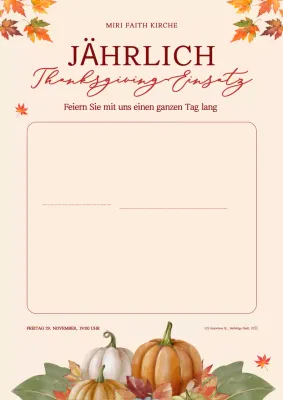 beige traditionelles Erntedankfest