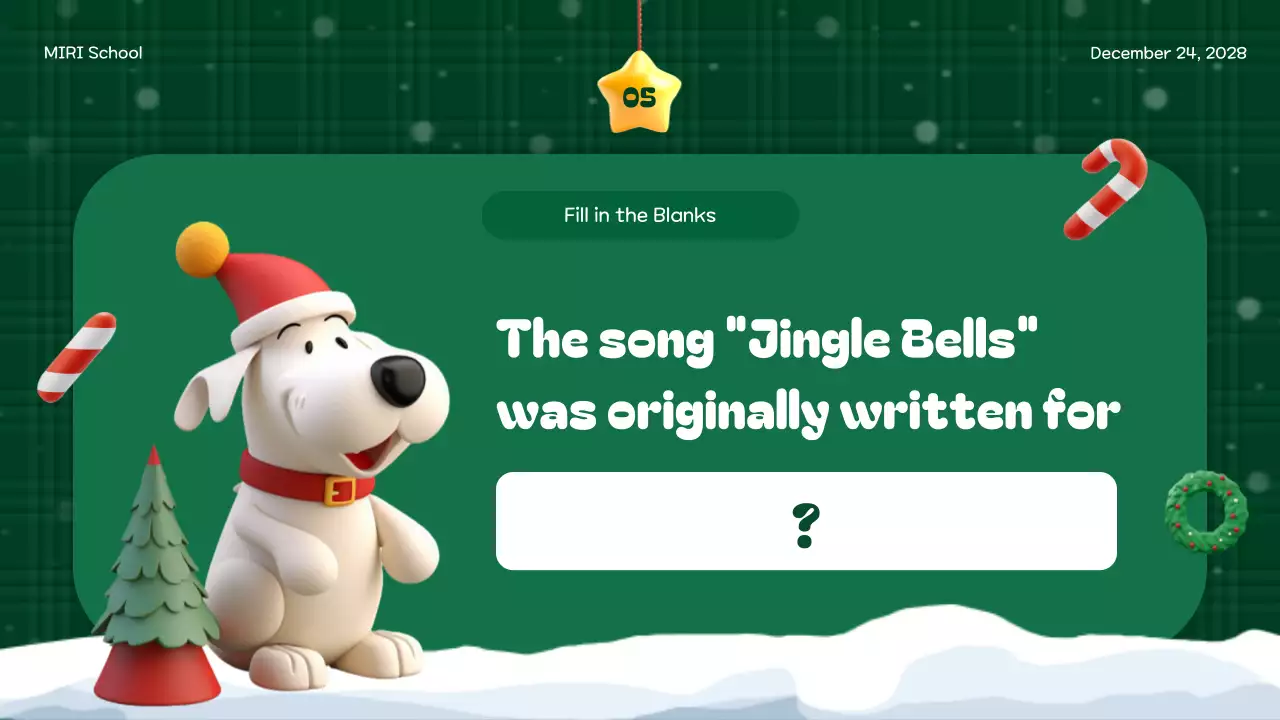 Green Festive Holiday Event Presentation