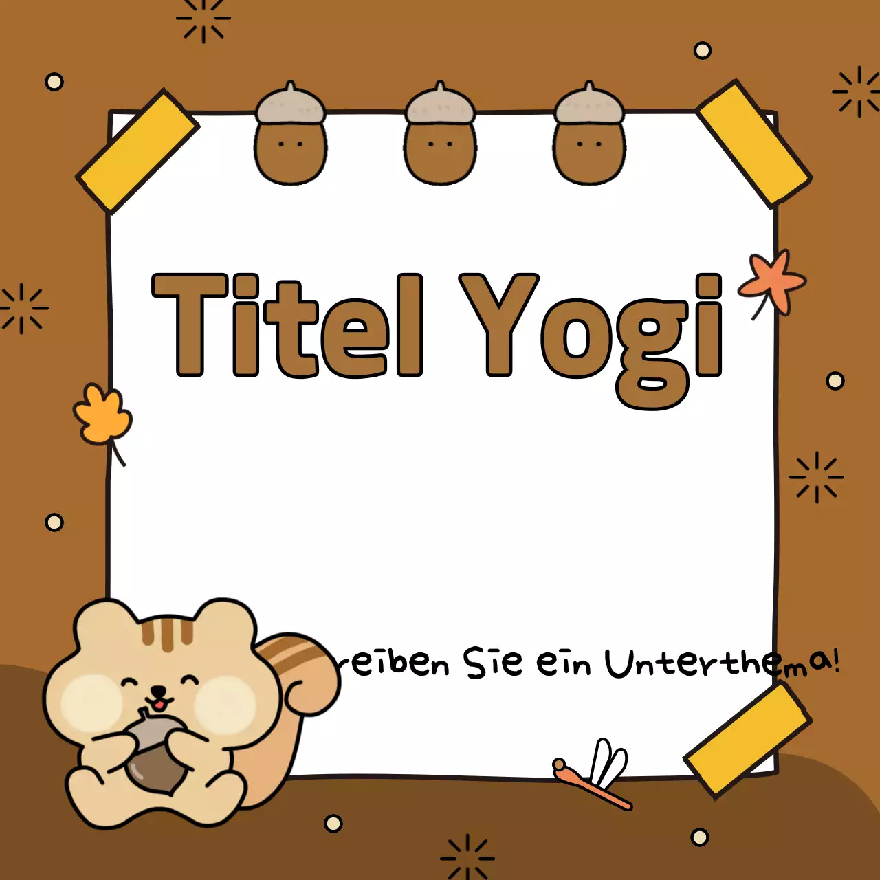 Herbstliches Gewand in Braun- und Gelbtönen