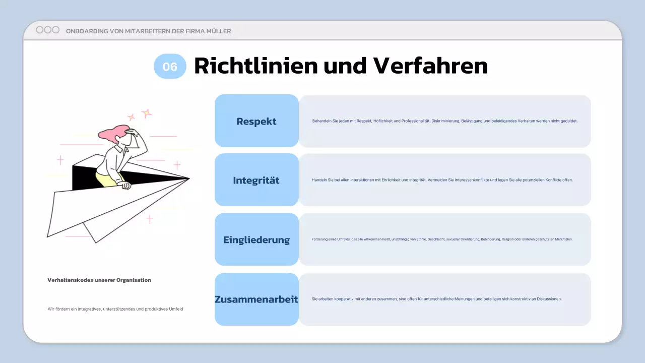 blaue moderne Business-Präsentation