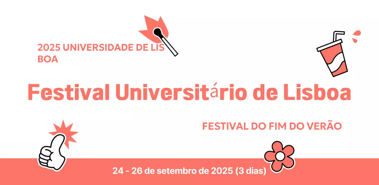 Cartaz de promoção do horário do Orange Pop University Festival