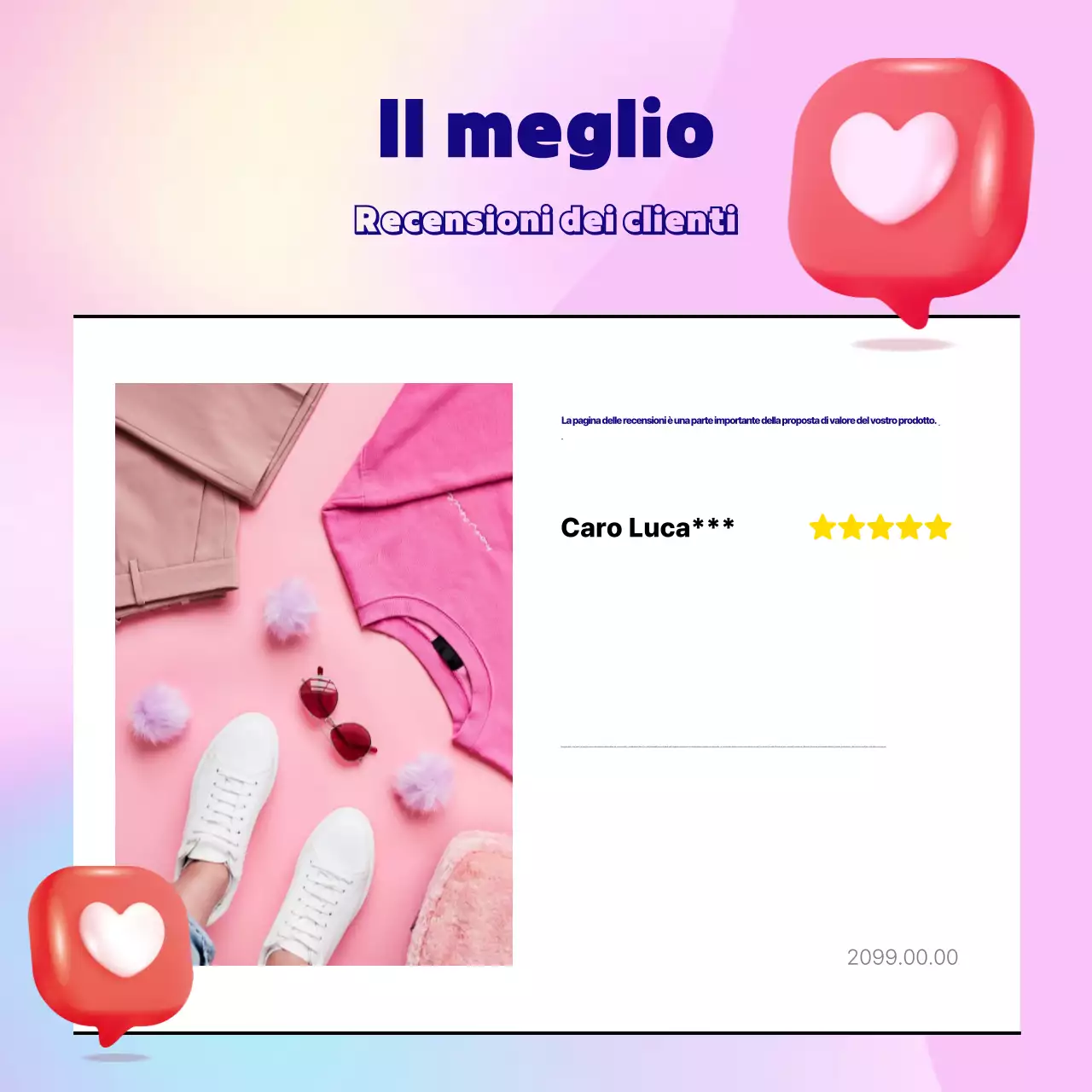 Tendenze rosa Annunci di revisione